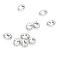 Pikkukuva 8 / 8: 10 kpl Kynsistrassi 10x14mm Soikea Kynnetön Reunustus Irrotetut Vaatteet Laukut Kengät Hatut Käsinommellut Tarvikkeet (Valkoinen)