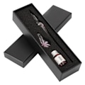 Pikkukuva 4 / 8: Retro-kristalli Elegant Kukka Lasinen Dip-kynä Signature Ink Reservoarikynä Mustepullonpidikkeellä Vaaleanpunainen