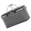 Miniatyrbilde 3 av 8: Isolert kjølebag Foldbar Stor kapasitet Bærbar utendørs piknik Isolert kurv for reiser Camping Grå