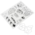 Miniatyrbilde 6 av 8: Klare Stempler TPR DIY Unikt Julemønster Klart Trygt Sunt Bred Anvendelse Transparent Stempel for Håndverksprosjekter