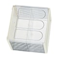 Miniatyrbillede 3 af 8: Krusopbevaring Organizer Skrivebord Plast Transparent Vand Kaffe Krus Opbevaringsstativ Skab Box Mælkehvid