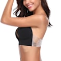 Miniatyrbilde 3 av 3: Klistrete Strapless Selvklebende Usynlig Push Up BH for Kvinner - Svart