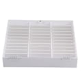 Miniatyrbillede 3 af 8: Neglekunst Dekorationsbeholder Tomme Spikspidser Opbevaringsboks Falsk Negle Display Case (Hvid)