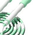 Miniatyrbillede 8 af 8: Segmenteret sjippetov Justerbart Filtfrit perler Fleksibelt PP-plast sjippetov til børn Grøn