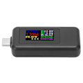 Miniatyrbild 4 av 8: USB C Power Tester Spänning Ström 2 i 1 Meter Voltmeter Amperemeter Färgskärm DC4‑30V