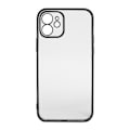 Miniatyrbillede 1 af 8: SULADA Mobiltelefoncovers Elektroplettering Fuld Krop TPU Telefon Beskyttelsesetui til iPhone 12 Sort