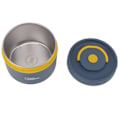 Miniatyrbillede 8 af 8: 550 ml rustfrit stål isoleret Bento Lunchbox Stabelbar 2-lags rund Bento Lunchbox Rustfrit stål Lækagesikker madbeholder isoleret stil, dybhavsblå