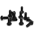Miniatyrbillede 7 af 8: 12 stk. Cykel Skivebremse Rotor Skruer Titanium Legering Cykel Skrue Tilbehør M5x12mm Sort
