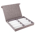 Miniatyrbild 2 av 8: 8 Fack Glasögon Förvaring Solglasögon Display Smycken Container Case Organizer med knapp