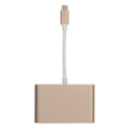 Miniatyrbilde 1 av 8: USB 3.1 Type C til VGA Adapter Hub PD 3 i 1 Dokkingsstasjon Aluminium Type C til VGA Adapter Rose Gold