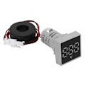 Miniatyrbild 1 av 8: Digital strömmätare Matt panel Amperemeter Signalindikatorlampa AC 220V AD16‑22FSAWhvit