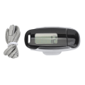 Miniatyrbillede 1 af 8: Skridttæller Stor LCD-skærm USB Opladbar Præcis Bærbar Let Skridttæller med Snøre til Kvinder Mænd Børn Sort
