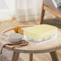 Miniatyrbilde 8 av 8: 6-roms Mini Isbitform Islaging Sommer Is Oppbevaringsboks Mini Isfett for Hjemmet Gul