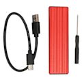 Miniatyrbild 2 av 8: M.2 SSD Enclosure Adapter Verktyg Gratis installation USB C 3.1 NGFF Protocol Red Mobil Extern dator SSD