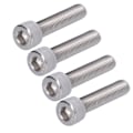 Pikkukuva 8 / 8: 4 kpl kuusiokolopyöränpultit A2 ruostumaton teräs 1,25 mm Kiinnitysruuvit hienolla kierteenjakoa M10x45
