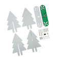 Miniatyrbilde 8 av 8: Elektronisk juletre-sett LED-gradientlys 3D DIY elektronisk monteringssett for loddeøvelse Grønn