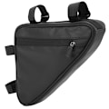 Miniatyrbillede 3 af 8: Sort Rivfast Nylon Trekantet Cykel Vandflaske Frontstråle Taske Cykelram Cykling Mobiltelefon Etui Sort