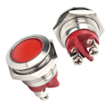 Miniatyrbillede 7 af 8: 0,6 tommer LED-indikator Lyssignal Lys Flamskyttet base IP66 Vandafvisende Universal (rød)