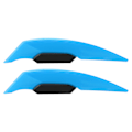 Miniatyrbillede 4 af 8: Par Motorcycle Winglets Aerodynamisk Vinge Universal Motorcykel Tilbehør til Elcykel ATV UTVA Par Lyseblå