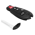 Miniatyrbilde 1 av 8: Bilnøkkel med 4 knapper 433MHZ M3N5WY783X Passer for Jeep 2008-2012