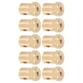 Miniatyrbillede 3 af 8: Hexakobling 6mm messing fleksibel koblingsled til RC bildæk Aksel 10 stk