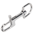 Miniatyrbilde 3 av 8: Dykk i rustfritt stål Enkelendede Snap Clips Single Eye Bolt Snap Hooks Spenne 100 mm/3,9 tommer
