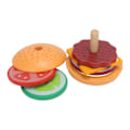 Miniatyrbild 5 av 8: Snabbmat Matlagning Lekset Kompositträ Söt form Förbättra koordinationsförmågan Lekhusleksaker för barn Hamburger