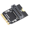 Pikkukuva 3 / 8: Sovitin kortti NVME SSD:lle M.2 Key AE pystysuoraan asennukseen Verkko muuntaja 2280 tyypille