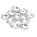 Pikkukuva 4 / 8: 10 kpl Kynsistrassi 10x14mm Soikea Kynnetön Reunustus Irrotetut Vaatteet Laukut Kengät Hatut Käsinommellut Tarvikkeet (Valkoinen)