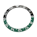 Miniatyrbild 8 av 8: 38 mm diameter GMT klocka Bezel Insert Ring Svart Grön Bas Vit Karaktär Keramisk Bezel Insert Base Ring