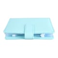 Miniatyrbillede 8 af 8: A6 PU Notesbog Binder med Transparent Kortlomme Magnetlås 6 Ring Kontant Budget Binder til Organizer