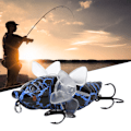 Miniatyrbild 7 av 8: Hard Fish Lure Bionic Cicada Shape fiskebete med roterande snurrar Propeller Diskantkrok 7,5 cmY238-9