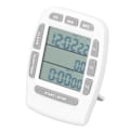 Miniatyrbilde 5 av 8: Triple Timer Klok Tell Nedtelling Opp 4,0x4,4cm LCD-Skjerm Multifunksjon Hvit Innebygd Batteri