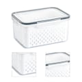 Miniatyrbild 3 av 8: Avloppsförvaringskorg Box Transparent frukt Grönsaksförvaringsbehållare för köksmaterial 3300ML