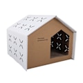 Miniatyrbild 6 av 8: Kartong Katthus Roligt Stort utrymme Kloslipning Stjärntak Katt Korrugerad Scratcher Box Hus för inomhus 007 2