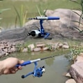 Miniatyrbilde 4 av 5: Teleskopisk Bærbar Fiske Stang og Snelle Sett - Svart
