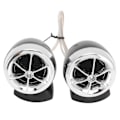 Miniatyrbilde 4 av 8: 2 stk Dome Diskant Høyttalere 1200W Høy Følsomhet Universal for Bilstereo System Sølv