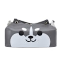 Miniatyrbillede 3 af 8: Tegneserie Vævæskeskrin Læder Fint Sød Hund Form V-formet Åbningsknap Design Væv Papir Æske Holder Husky