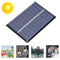 Miniatyrbillede 4 af 8: 2 stk. 0,6W 5V Polysilicium Solpanel Opladning Strømbord Oplader til Små Strømapparater 80x55mm
