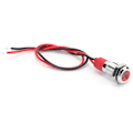Miniatyrbillede 3 af 8: 8 mm LED vandtæt indikatorlampe indikatorlampe med ledning rød