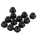 Pikkukuva 8 / 8: 12 kpl. Luistamattomat pultit 4 mm lukitusmutterille Axial Traxxas TRX4 TRX6 SCX10 1/10 RC-mallin autolle (musta)