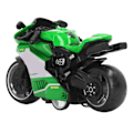 Miniatyrbillede 5 af 8: Træk Tilbage Motorcykler Legetøj Innovativ Simulering Legering Motorcykelmodel til Børn Gaver Samling Grøn
