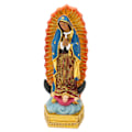 Miniatyrbild 6 av 8: Christian Guadalupe Figurin Handmålad Lyckobringande Jungfru Maria Staty Vår Fru av Guadalupe Figurin för Bordsdekoration