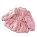 Miniatyrbilde 2 av 3: Pelsfôr Vinterjakke for Småjenter - Rosa