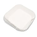 Miniatyrbilde 2 av 8: 100 stk Fritös engangs-fritöspapir, non-stick papirliner Oljetett vanntett firkantet fritös oljepapir for mikrobølgeovn Stekepanne Hvit