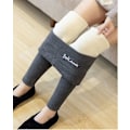Miniatyrbillede 5 af 5: Vinter Kvinders Ensfarvede Fleece Leggings, Termiske Slanke Strømpebukser (Sort, Størrelse M-XXL)