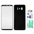 Miniatyrbillede 1 af 8: Mobiltelefon Bagside Glas Cover Front Skærm Glas Linse Udskiftningssæt til Samsung S8 Sort