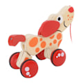 Miniatyrbild 8 av 8: Push Pull Toy Pull Walk Along Pull Trä Hund Walk En lång valp Trä Pull Toy för promenader småbarn Hundstil
