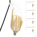Miniatyrbillede 3 af 8: 4 stk Bærbar Letvægts Fiskemad Bur Lås Fælde Kurv Mader Holder Fiskegrej Tilbehør 20g 4 stk