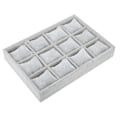 Miniatyrbild 3 av 8: 12 rutnät Watch Storage Box Armband Fall Organizer Smycken Display Container med kudde